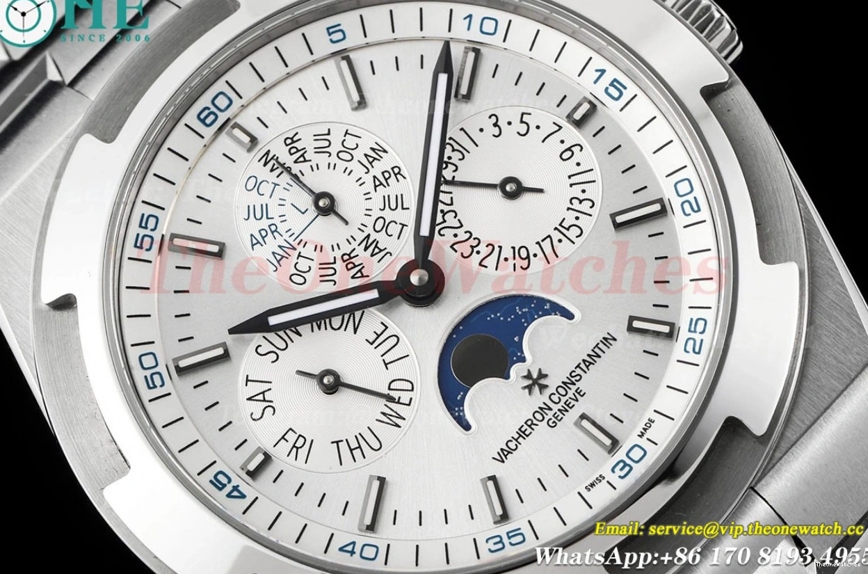 White SS Calendar SS Stk Overseas 4300V A1120 8F Perpetual 0202